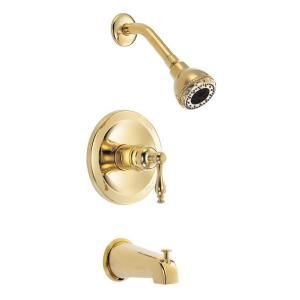 Danze Sheridan Single Handle Tub and Shower Faucet Trim Only in Polished Brass (Valve not included) D510155PBVT