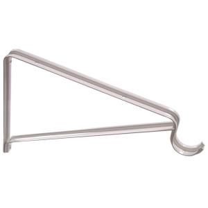 The Hillman Group White Shelf and Rod Bracket with Removable Brace for Easy Installation (20 Pack) 852014