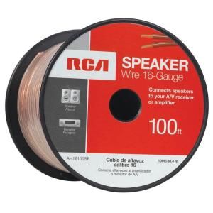 RCA 100 ft. 16 Gauge Speaker Wire RCA AH16100SR