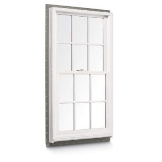 Andersen 400 Series Tilt Wash Double Hung Windows, 37 5/8 in.x56 7/8 in., White Interior, LowE4 Glass, Finelight Colonial Grilles 9117172