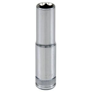 Husky 1/4 in. Drive 7 mm 6 Point Deep Well Socket H4D6PDP7MM