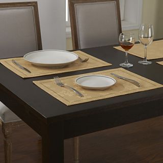 Set Of 4 Classic Beige Placemats