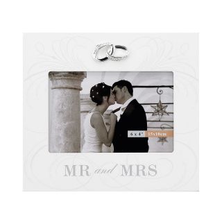 Mr. & Mrs. 4x6 Picture Frame, Ivory