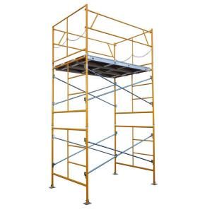 Fortress 10 ft. x 7 ft. x 5 ft. Stationary Scaffold Tower 2475 lb. Load Capacity HD1075BP
