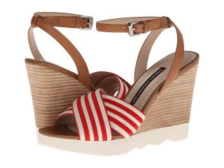 French Connection Jane Womens Wedge Shoes (Red)