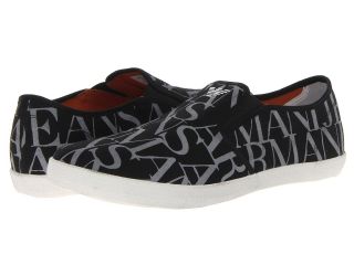 Armani Jeans AJ Logo Slip On Mens Slip on Shoes (Black)