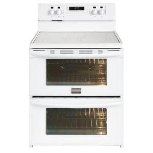 Frigidaire 30 in. 7.0 cu. ft. Double Oven Electric Range with Self Cleaning Convection Oven in White FGEF306TMW