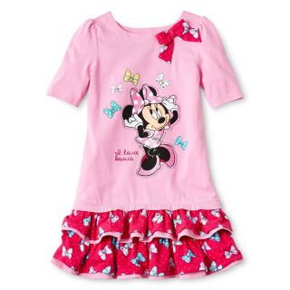 Disney Minnie Bow Dress   Girls 2 10, Pink, Girls