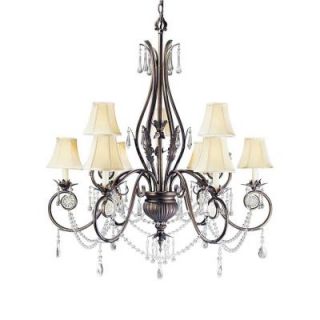 World Imports Berkeley Square Collection 9 Light Bronze Chandelier WI75362