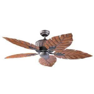 Designers Choice Collection Fern Leaf 52 in. Oil Rubbed Bronze Ceiling Fan AC13152 ORB