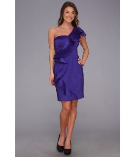 Jessica Simpson Ruffle Shoulder Dress JS1X3161 Womens Dress (Purple)