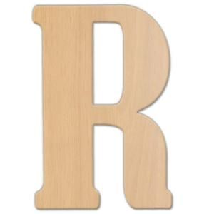 Jeff McWilliams Designs 15 in. Oversized Unfinished Wood Letter  R 300321