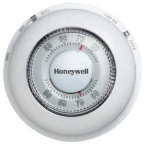 Honeywell Round White Low Voltage 24 Volt 1 Stage Heat Only Wall Thermostat T87K1007