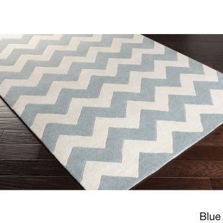 Hand tufted Lila Chevron Wool Area Rug (6 X 9)