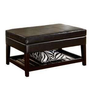 Home Decorators Collection Ramona Leatherette Bench with Storage CM BN6003