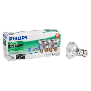 Philips EcoVantage 39 Watt Halogen PAR20 Dimmable Flood Light Bulb (4 Pack) 419762