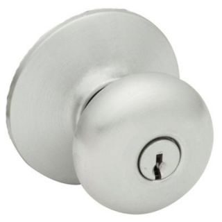 Schlage Plymouth Commercial Satin Chrome Orbit Keyed Entry Knob DISCONTINUED A53CS V PLY 626