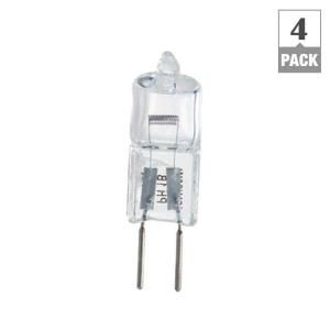 Philips 50 Watt Halogen T4 12 Volt GY6.35 Capsule Dimmable Light Bulb (4 Pack) 417105