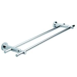 No Drilling Required Loxx 24 in. Towel Bar in Chrome LO212 CHR