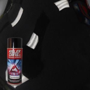 Alsa Refinish 12 oz. Stylin Basecoats Jet Black Killer Cans Spray Paint KC ASB 13