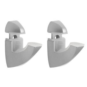 Dolle Scoop 1/4 in.   1 in. Adjustable Shelf Support in Silver 16832