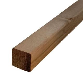 4 in. x 4 in. x 4 1/2 ft. Wood Cedar Deck Post 8150000040454000