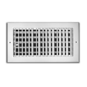 TruAire 8 in. x 4 in. Adjustable 1 Way Wall/Ceiling Register H210VM 08X04