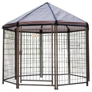 Low Profile 5 ft. x 5 ft. x 5 ft. Outdoor Pet Gazebo Dog Kennel 23200