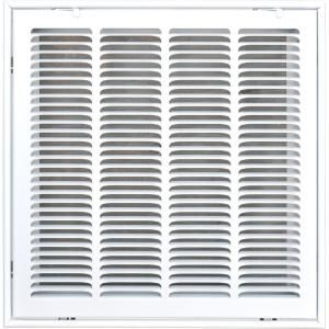 SPEEDI GRILLE 16 in. x 16 in. White Return Air Vent Filter Grille with Fixed Blades SG 1616 FG
