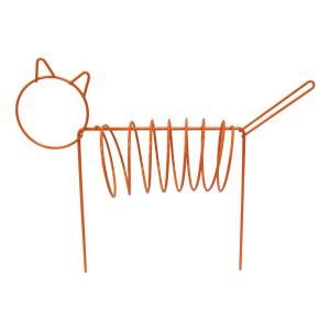 Glamos Wire Products Yard Decor Orange Wire Cat (10 Pack) 930001