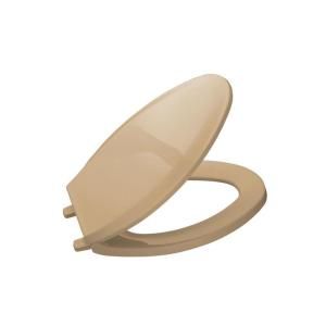 KOHLER Lustra Elongated Closed front Toilet Seat in Mexican Sand K 4652 33
