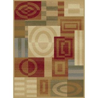 Tayse Rugs Festival Beige 7 ft. 10 in. x 10 ft. 3 in. Contemporary Area Rug 8862  Ivory  8x11