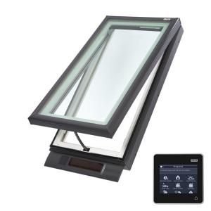 VELUX 22 1/2 x 34 1/2 in. Solar Powered Fresh Air Venting Curb Mount Skylight with Laminated LowE3 Glass VCS 2234 2004