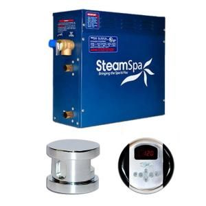 SteamSpa Oasis Package for 9kW Steam Bath Generator in Chrome OA900CH