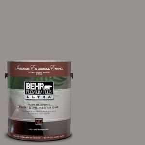BEHR Premium Plus Ultra 1 Gal. #UL260 5 Elephant Skin Interior Eggshell Enamel Paint 275401