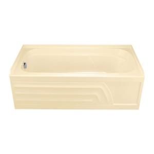 American Standard Colony 5 ft. System I Whirlpool Tub with Integral Apron in Bone 2740.218.021