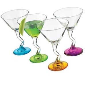 Libbey 4 Piece Z Colors Martini Glasses Set 37799S4Y4400