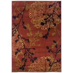 Legacy Dappled Red 7 ft. 8 in. x 10 ft. 10 in. Area Rug 314911