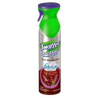 Swiffer Dust and Shine 9.7 oz. Furniture Spray with Febreze Lavender Vanilla and Comfort 003700018623