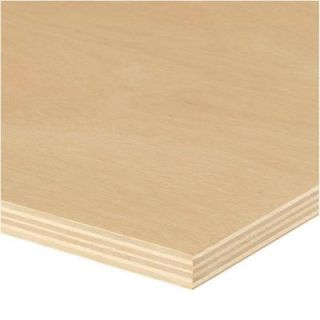 18mm, (3/4 in.), 4ft x 8ft, Sandeply Hardwood Plywood 454559 