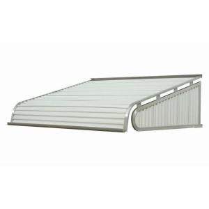 NuImage Awnings 4 ft. 2100 Series Aluminum Door Canopy (16 in. H x 42 in. D) in White 21X7X4801XX05X