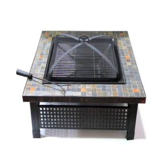 Fireside Escapes 34 in. Marble Classic Square Fire Pit DISCONTINUED MW1325