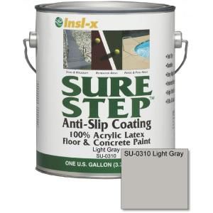 Sure Step 1 gal. Light Gray Acrylic Anti slip Concrete Paint SU 0310