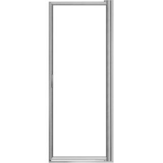 Basco Deluxe 28 3/4 in. to 30 1/2 in. x 63 1/2 in. Framed Pivot Shower Door in Silver 100 6