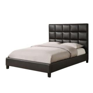 Tufted Upholstered King Bed in Dark Brown DISCONTINUED 40885B632W(3A)[BED]