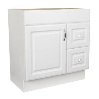 St. Paul Arkansas 30.125 in. W x 18.5 in. D x 32.125 in. H Vanity Cabinet Only in White Discontinued ARSD3018COM