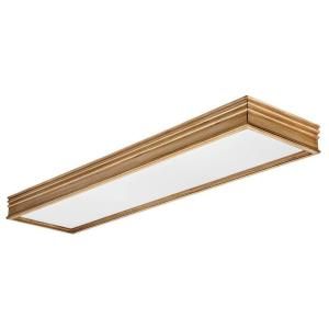 Lithonia Lighting Provincial 2 Light Oak Traditional Distressed Linear Fluorescent Fixture 10517RE DPF