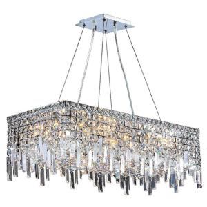 Worldwide Lighting Cascade Collection 16 Light Crystal and Chrome Chandelier W83625C28