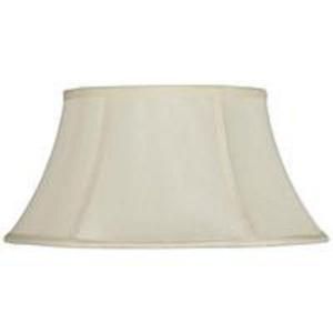 CAL Lighting 10.75 in. Eggshell Fabric Vertical Piped Shade SH 8102/20 EG