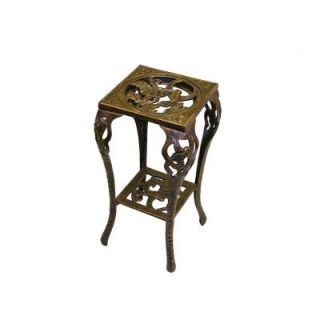 Oakland Living 28 in. Metal Hummingbird Table Plant Stand 5161 AB